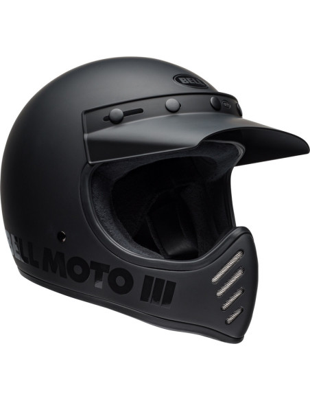 Casque intégral Bell Moto-3 Classic Blackout - Noir