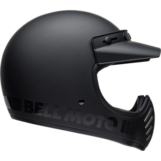 Casque intégral Bell Moto-3 Classic Blackout - Noir