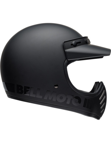 Casque intégral Bell Moto-3 Classic Blackout - Noir
