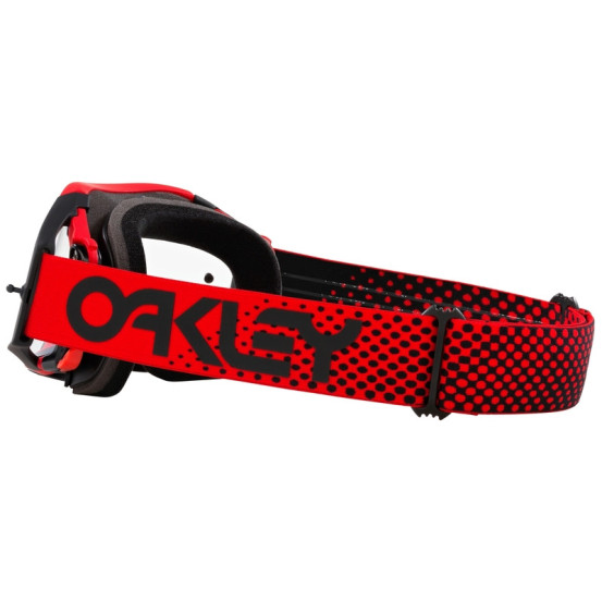 Masque cross OAKLEY Airbrake MX Moto Rouge Clair - Écran Clair