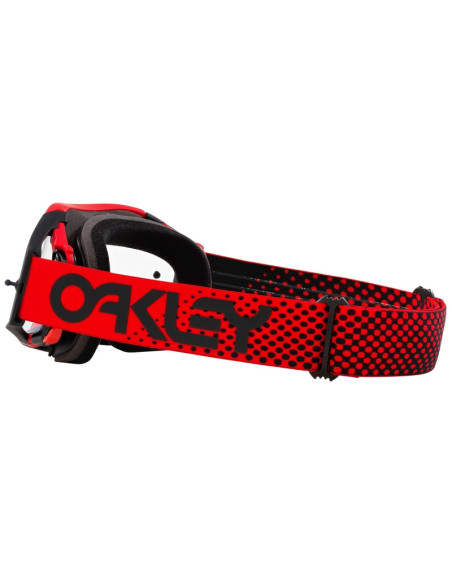 Masque cross OAKLEY Airbrake MX Moto Rouge Clair - Écran Clair