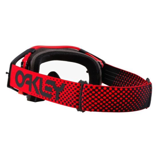 Masque cross OAKLEY Airbrake MX Moto Rouge Clair - Écran Clair