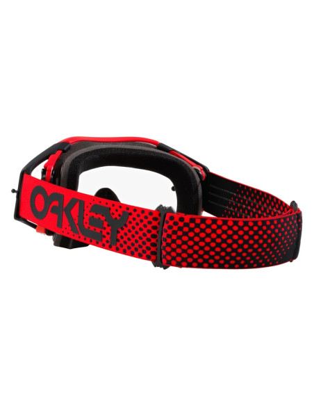 Masque cross OAKLEY Airbrake MX Moto Rouge Clair - Écran Clair