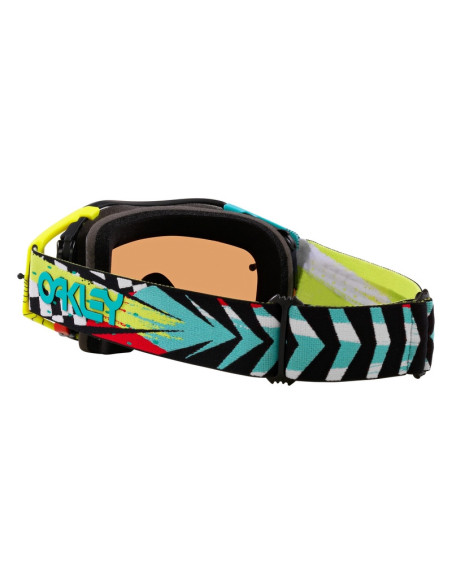 Masque cross OAKLEY Airbrake MX Jeffrey Herlings Signature Bleu Noir - Écran Prizm Mx Noir Iridium