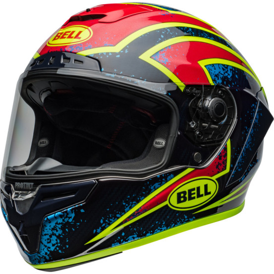 Casque intégral Bell RACE STAR DLX FLEX - Bleu Rouge