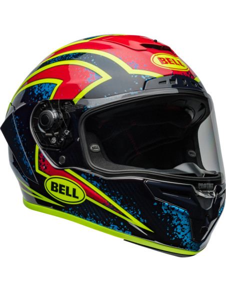 Casque intégral Bell RACE STAR DLX FLEX - Bleu Rouge
