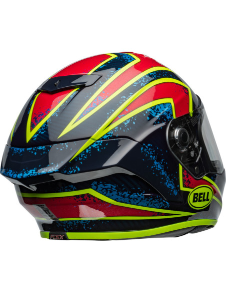Casque intégral Bell RACE STAR DLX FLEX - Bleu Rouge