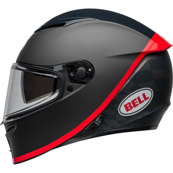 Casque moto intégral Bell Lithium MIPS Hartluck - Noir Mat Rouge