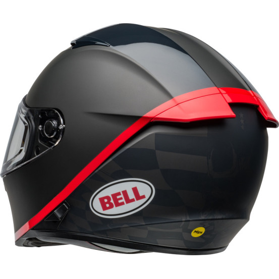 Casque moto intégral Bell Lithium MIPS Hartluck - Noir Mat Rouge