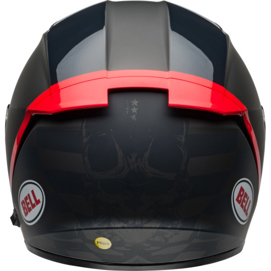 Casque moto intégral Bell Lithium MIPS Hartluck - Noir Mat Rouge