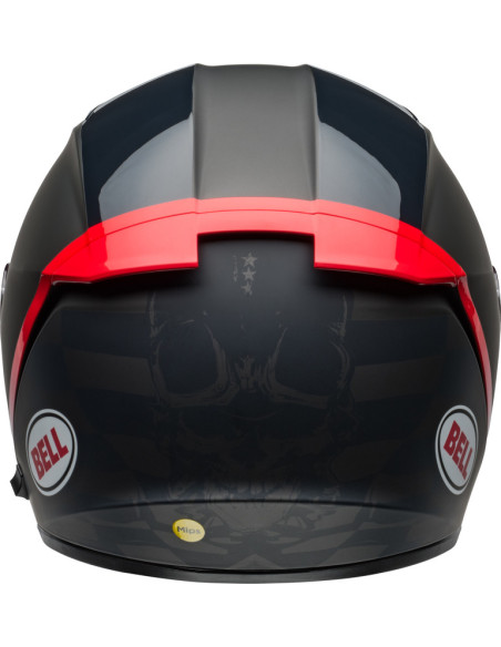 Casque moto intégral Bell Lithium MIPS Hartluck - Noir Mat Rouge