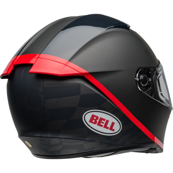 Casque moto intégral Bell Lithium MIPS Hartluck - Noir Mat Rouge
