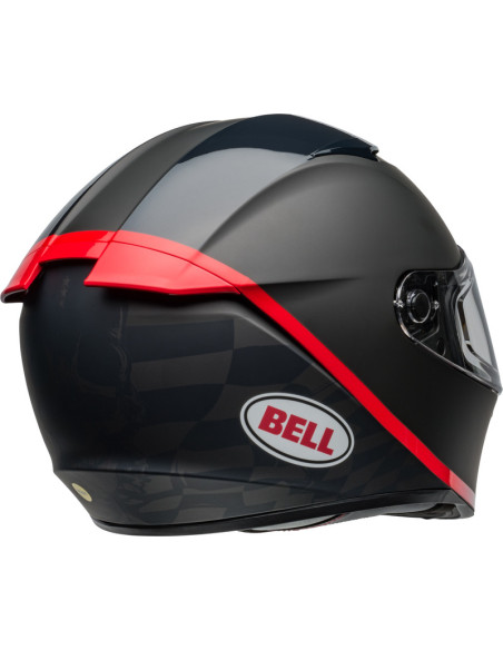 Casque moto intégral Bell Lithium MIPS Hartluck - Noir Mat Rouge