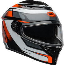 Casque moto intégral Bell Lithium MIPS Podium - Noir Orange 2