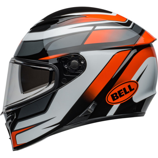 Casque moto intégral Bell Lithium MIPS Podium - Noir Orange