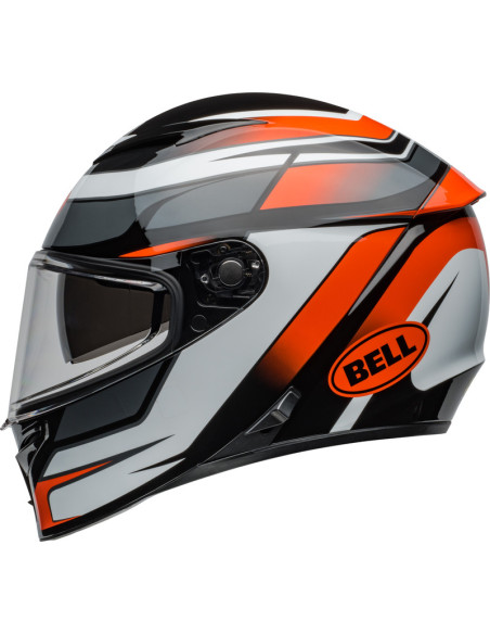 Casque moto intégral Bell Lithium MIPS Podium - Noir Orange