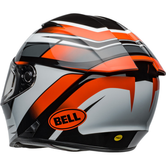 Casque moto intégral Bell Lithium MIPS Podium - Noir Orange
