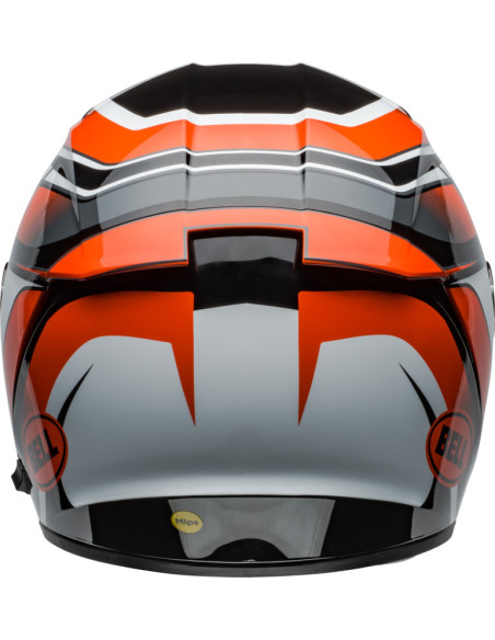 Casque moto intégral Bell Lithium MIPS Podium - Noir Orange