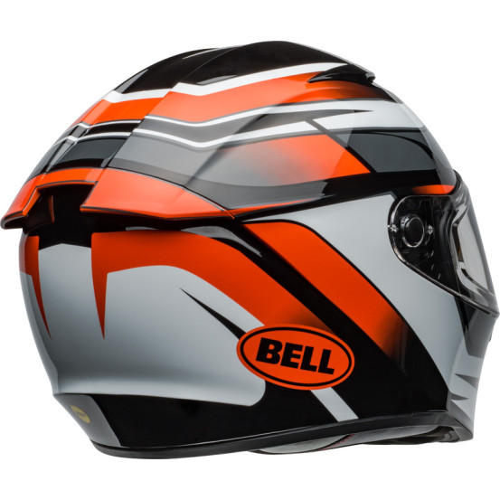 Casque moto intégral Bell Lithium MIPS Podium - Noir Orange
