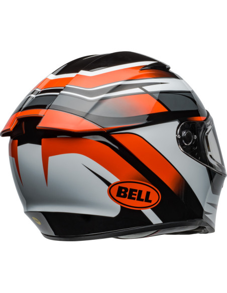 Casque moto intégral Bell Lithium MIPS Podium - Noir Orange