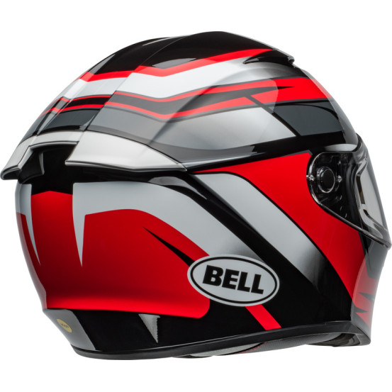 Casque moto intégral Bell Lithium MIPS Podium - Noir Rouge