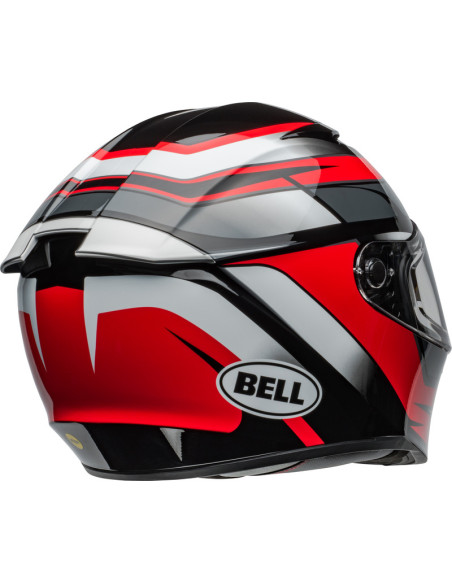 Casque moto intégral Bell Lithium MIPS Podium - Noir Rouge