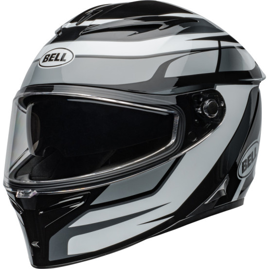 Casque moto intégral Bell Lithium MIPS Podium - Noir Blanc