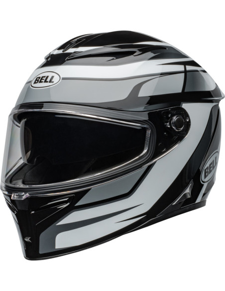 Casque moto intégral Bell Lithium MIPS Podium - Noir Blanc