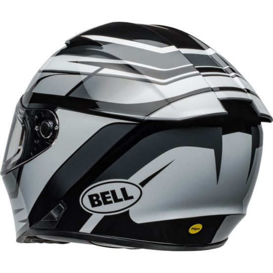 Casque moto intégral Bell Lithium MIPS Podium - Noir Blanc