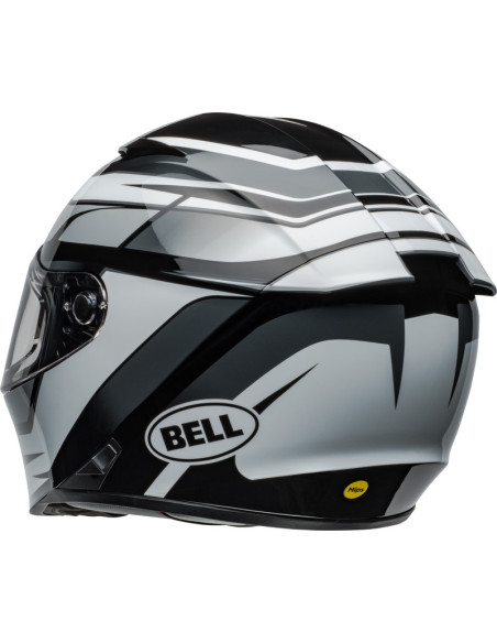 Casque moto intégral Bell Lithium MIPS Podium - Noir Blanc