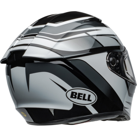 Casque moto intégral Bell Lithium MIPS Podium - Noir Blanc