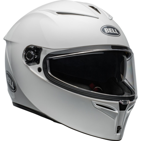 Casque moto intégral Bell Lithium MIPS Solid - Blanc brillant