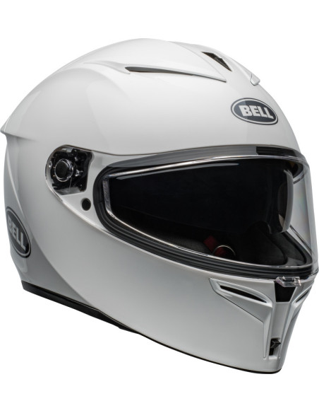 Casque moto intégral Bell Lithium MIPS Solid - Blanc brillant