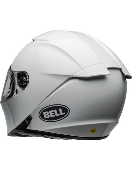 Casque moto intégral Bell Lithium MIPS Solid - Blanc brillant