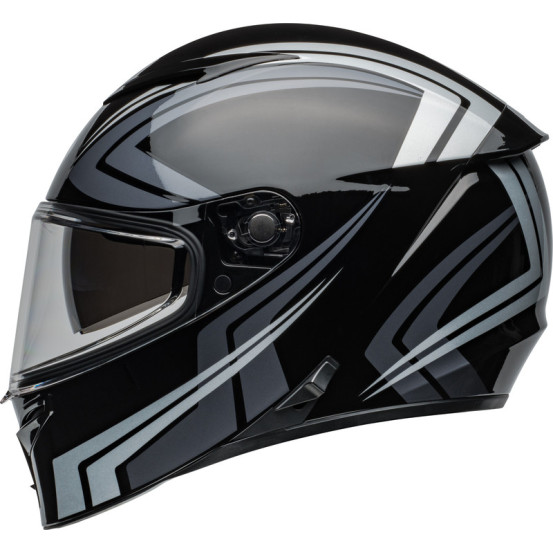 Casque moto intégral Bell Lithium Jetstream - Noir Argent