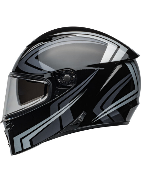 Casque moto intégral Bell Lithium Jetstream - Noir Argent