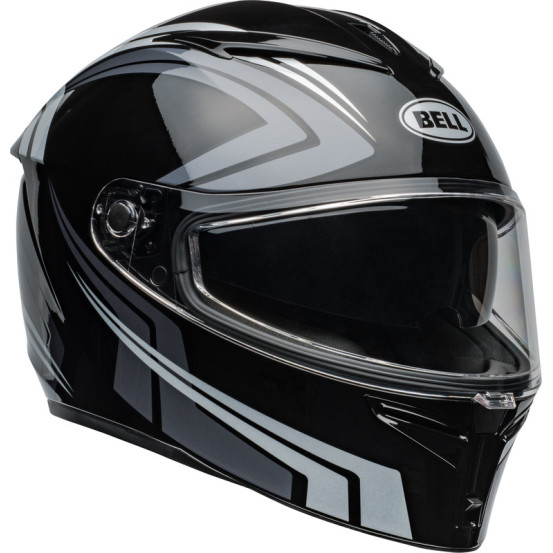 Casque moto intégral Bell Lithium Jetstream - Noir Argent