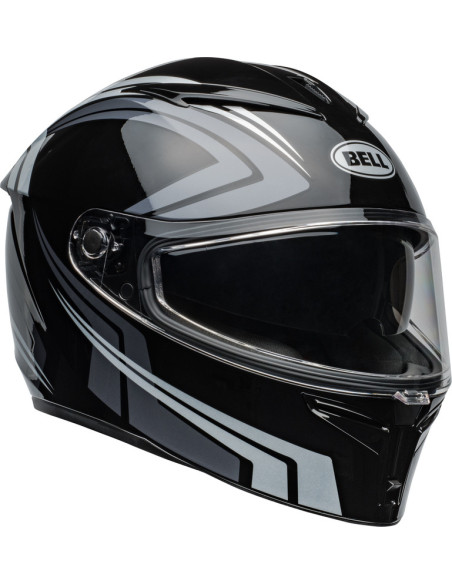 Casque moto intégral Bell Lithium Jetstream - Noir Argent