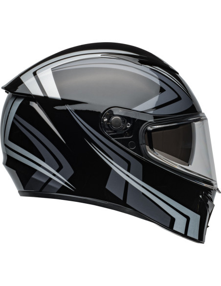 Casque moto intégral Bell Lithium Jetstream - Noir Argent