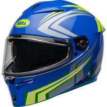 Casque moto intégral Bell Lithium Jetstream - Bleu Retina