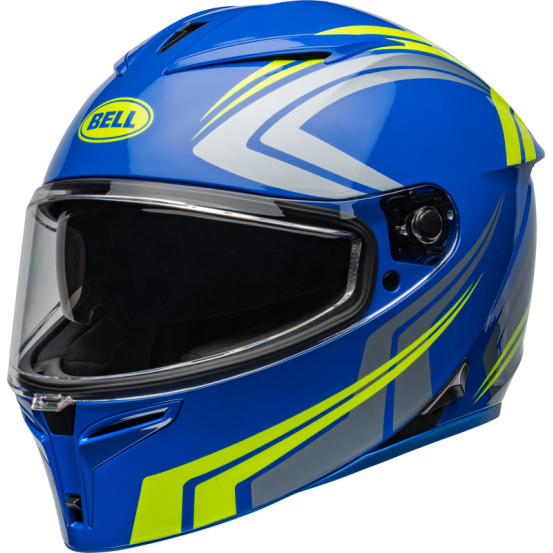 Casque moto intégral Bell Lithium Jetstream - Bleu Retina
