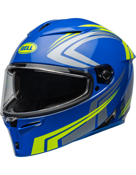 Casque moto intégral Bell Lithium Jetstream - Bleu Retina