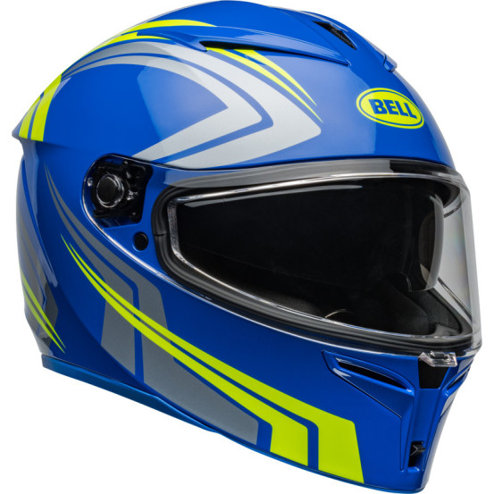Casque moto intégral Bell Lithium Jetstream - Bleu Retina