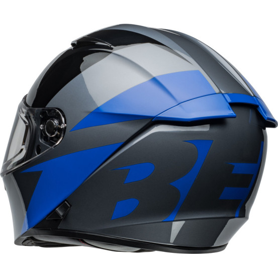 Casque moto intégral Bell Lithium Shear - Gris Bleu