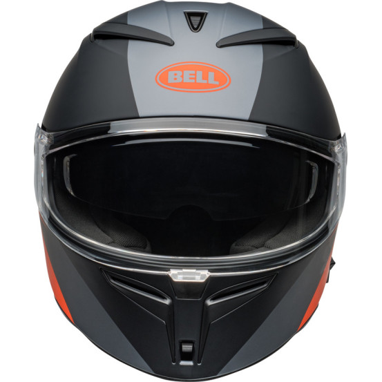 Casque moto intégral Bell Lithium Shear - Gris Mat Orange