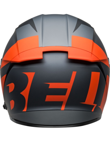 Casque moto intégral Bell Lithium Shear - Gris Mat Orange