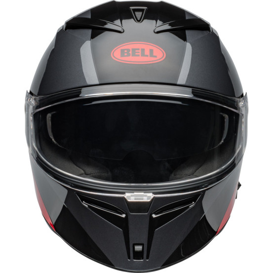Casque moto intégral Bell Lithium Shear - Gris métallique Rouge
