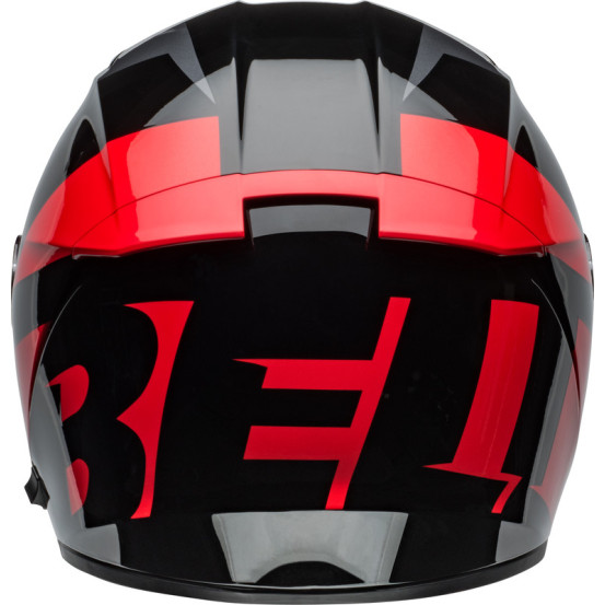 Casque moto intégral Bell Lithium Shear - Gris métallique Rouge