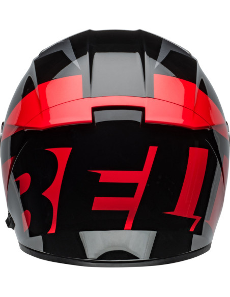 Casque moto intégral Bell Lithium Shear - Gris métallique Rouge