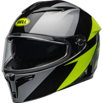 Casque moto intégral Bell Lithium Shear - Gris métallique Retina